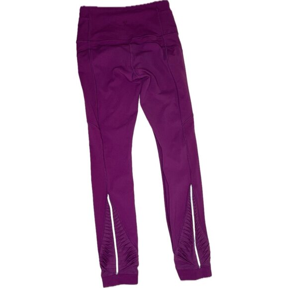 Lululemon Making Moves Tight Pants Pleated Leg Regal Plum Side Pockets 4 - Picture 4 of 11